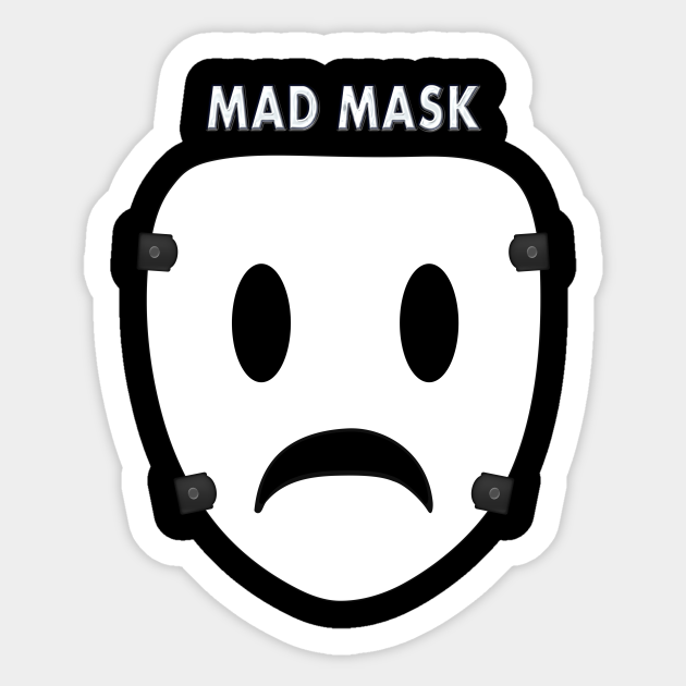 Mad Mask high rise invasion With Text High Rise Invasion Sticker